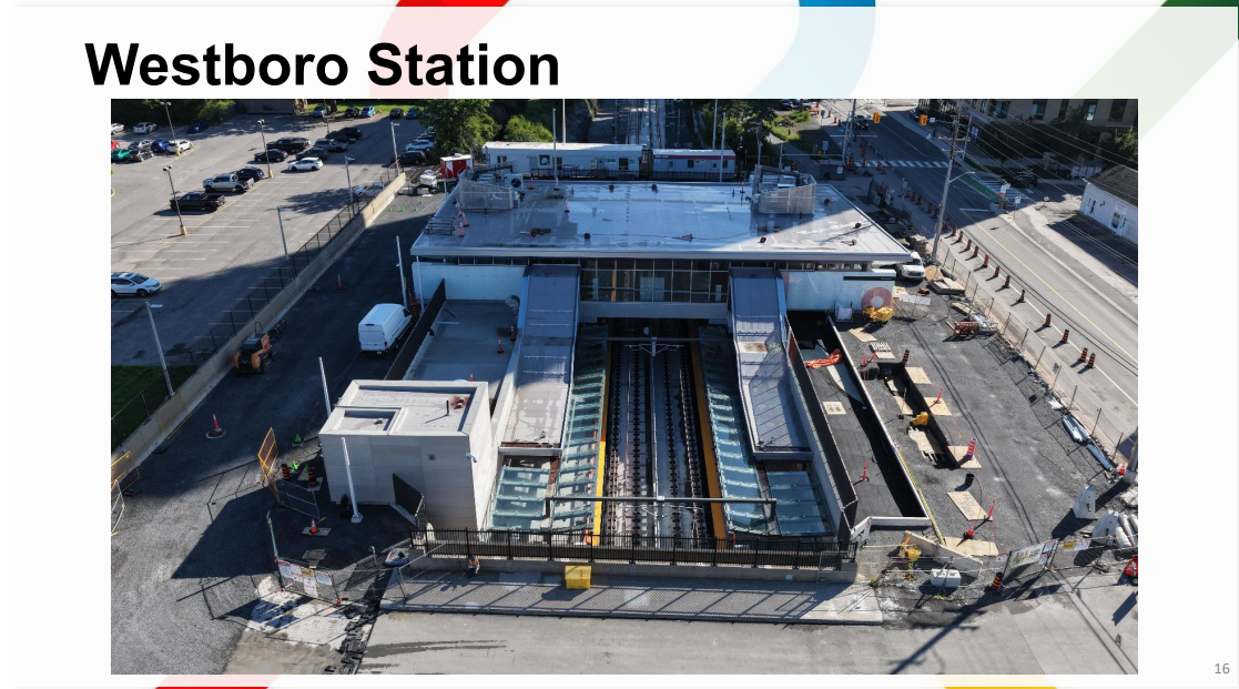 Photo of Westboro Station, described above