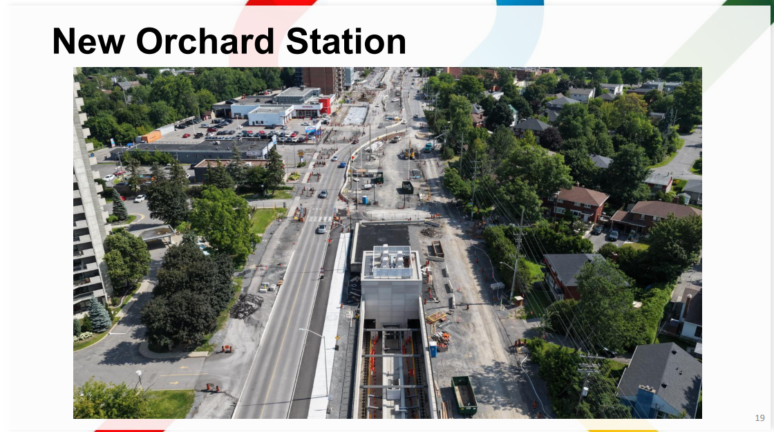 photo of New Orchard station including Richmond Road work looking good