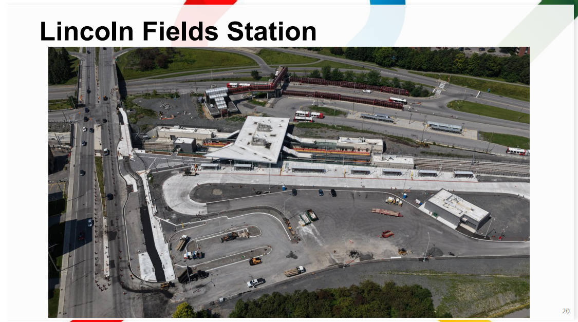 Work at Lincoln Fields station as described